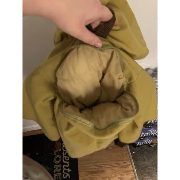Rare Disney Parks Star Wars Yoda 24 Inch Plush Backpack Cosplay Green Brown